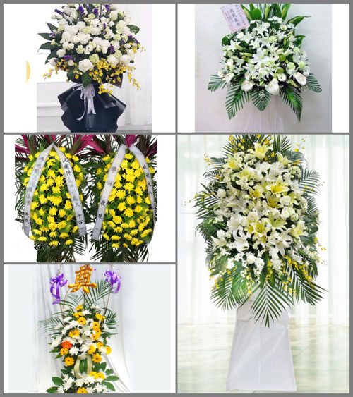 河南南阳桐柏县程湾乡白事花篮预定